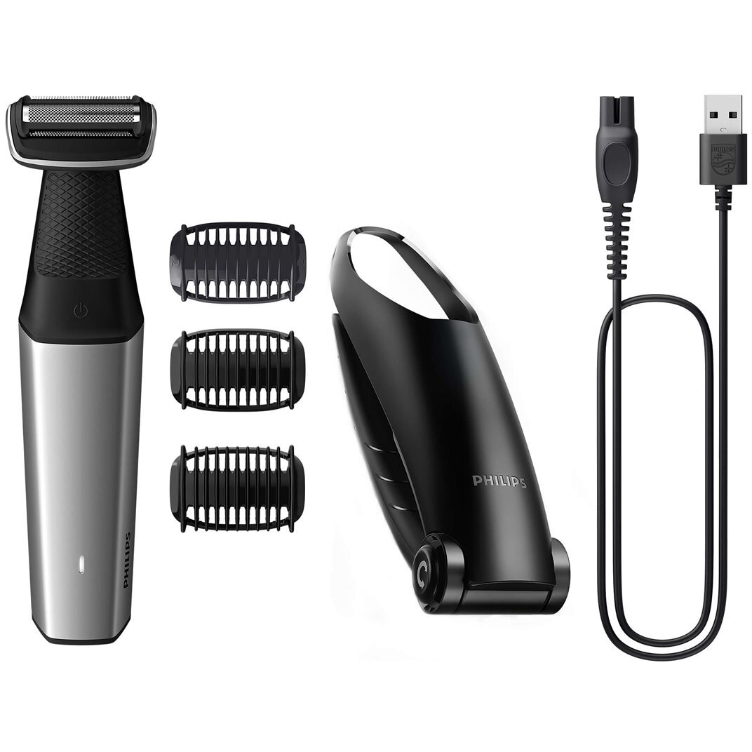 BG5021/15 Hair clipper for body, Silver/Black