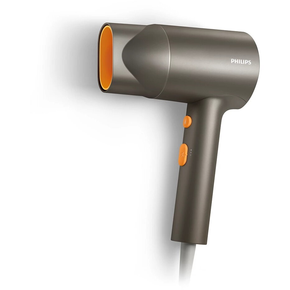 Uscator de Par Compact Seria 3000 BHD321/00 Ingrijire cu Ioni 2 Setari de Viteza 2 Setari de Temperatura Cap de Coafare 1600W Gri