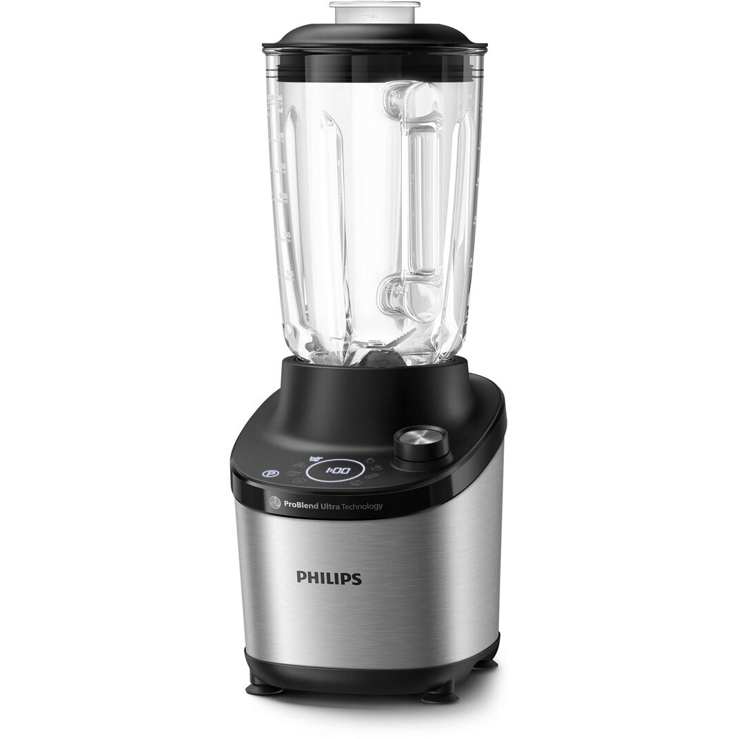 Blender / Mixer 7000 series HR3760/00 Tabletop 1500 W Black, Metallic