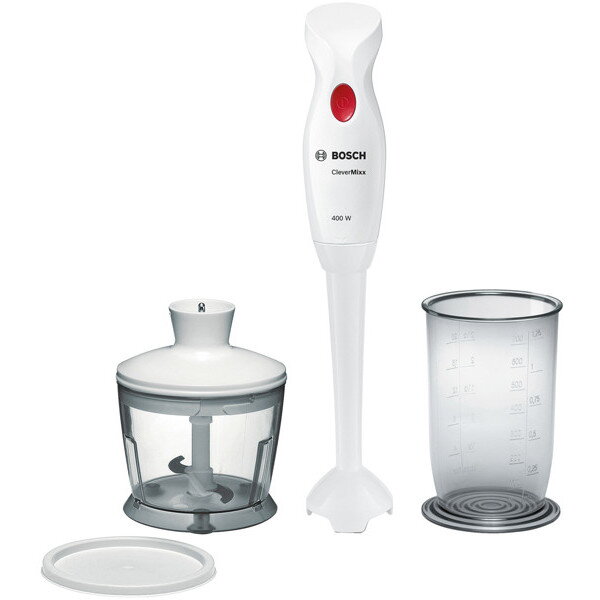 Mixer vertical MSM14200 Putere 400W Cutit cu 4 lame Picior blender detasabil Alb