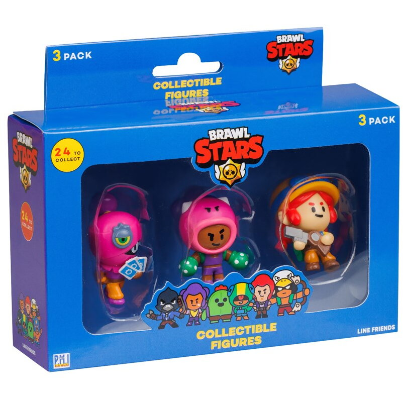 BRAWL STARS S1 FIGURES - 3 PACK VER.B