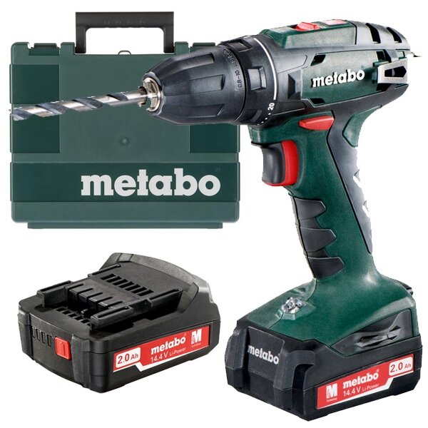 BS 14.4 - Masina de gaurit si insurubat cu 2 acumulatori, Li-Ion, 14.4 V, 2 Ah, 40 Nm, led iluminare, valiza plastic