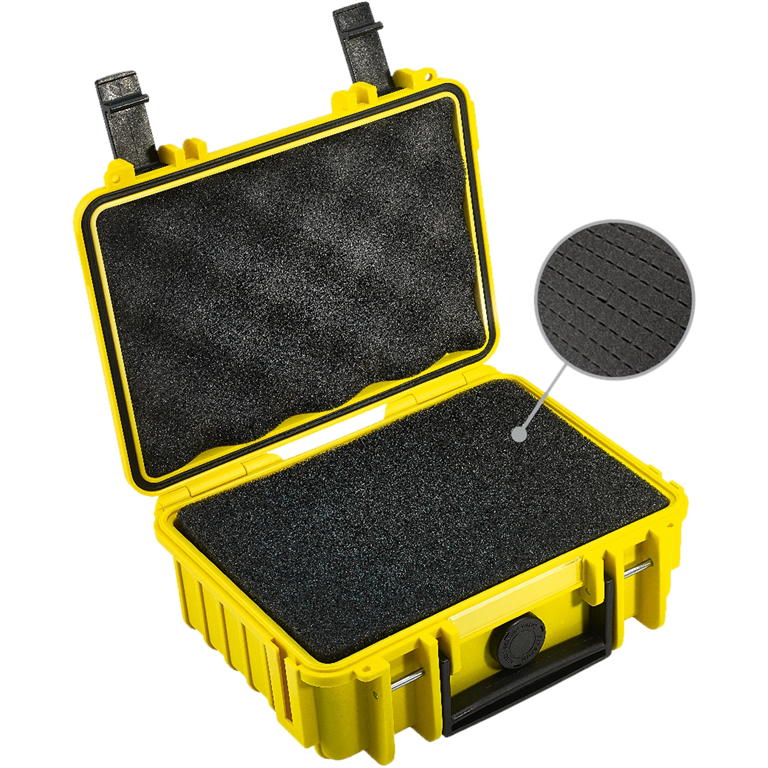 Husa\Geanta Type 500 yellow with pre-cut foam insert