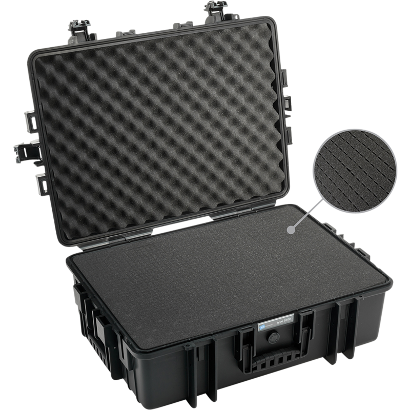 BW Outdoor Cases Type 6500 / Black  (pre-cut foam)