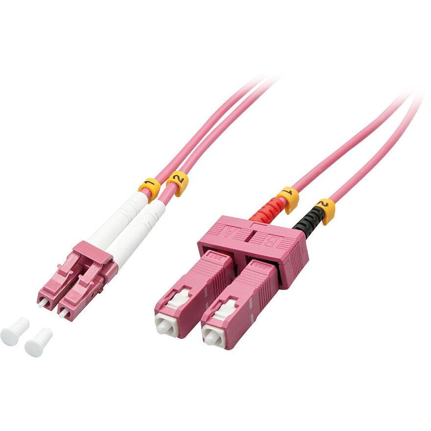 Cablu Fibra Optica LWL-Duplex LC/SC OM4 10m  50/125æm Multimode