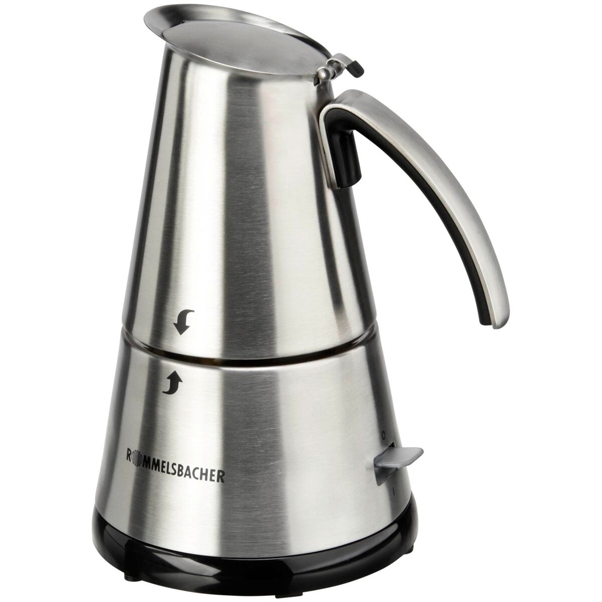 Cafetiera Espresso Maker EKO 364/E Capacitate 250ML Inox/Negru