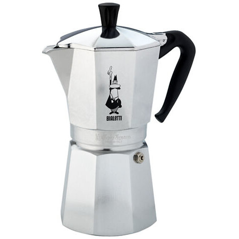 Cafetiera Moka Express Moka 0,55 L Negru, Argintiu
