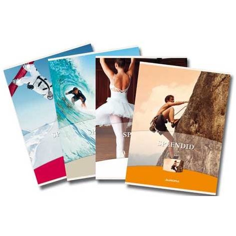 Caiet A4, 60 file - 80g/mp, liniat stanga, coperta imagini sport, Aurora Splendid - matematica