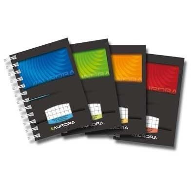 Caiet cu spirala, A7, 50 file - 90g/mp, coperti carton lucios, Aurora Mano - matematica