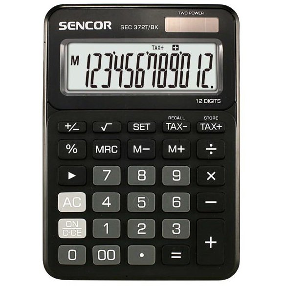 Calculator Office SENCOR SEC 372T/BK
