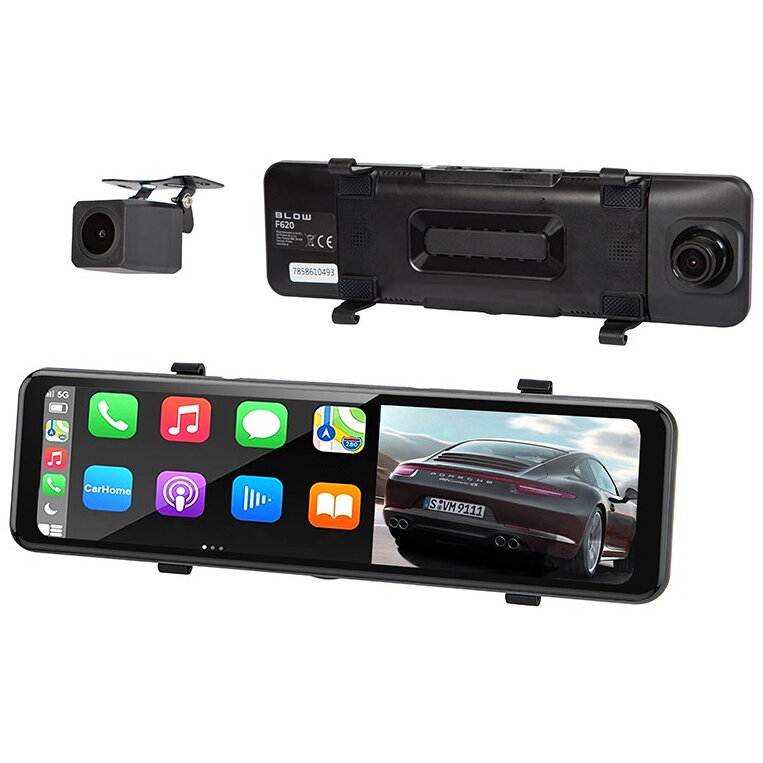 Camera Auto BLACKBOX DVR F620 Carplay Android video recorder + rear camera