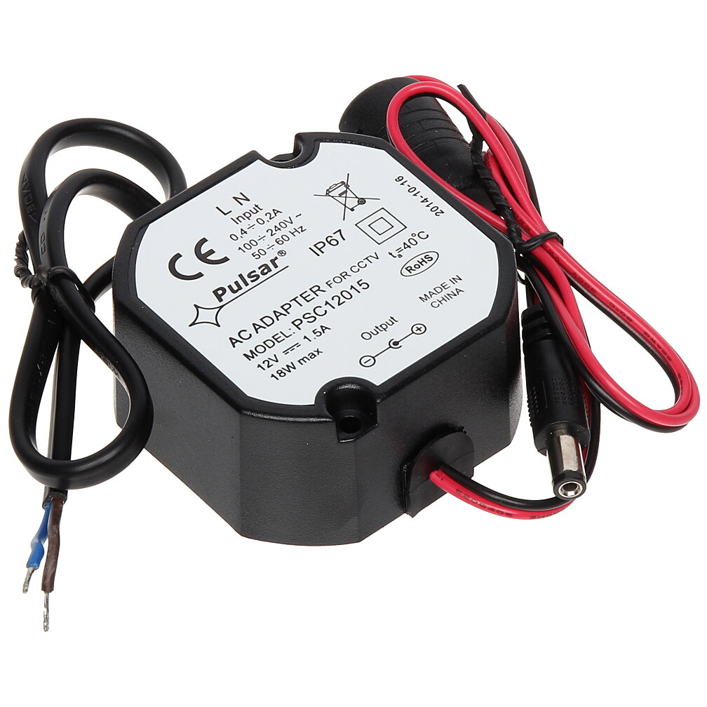 Camera Supraveghere PSC12015 SURSA CAPSULATA 12V/1.5A IP67