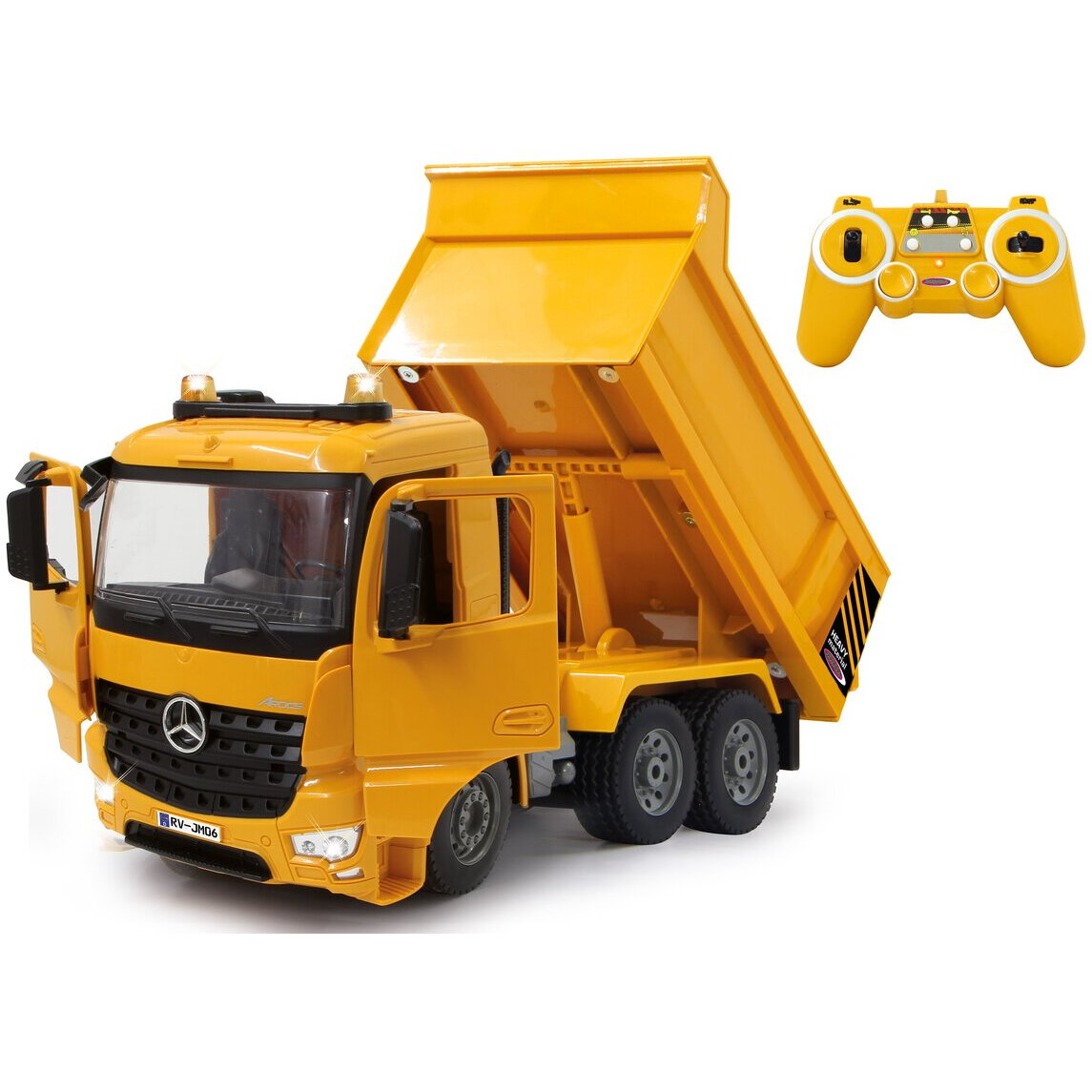 Camion de gunoi Mercedes Arocs 1:20 2,4Ghz Galben 6+