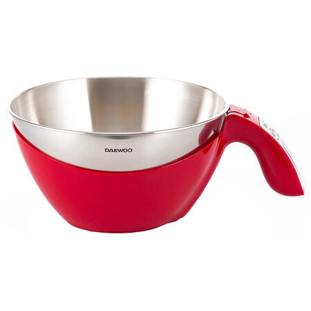 Cantar de Bucatarie D-DKS45R Inox Maxim 5KG Functie Tara Rosu