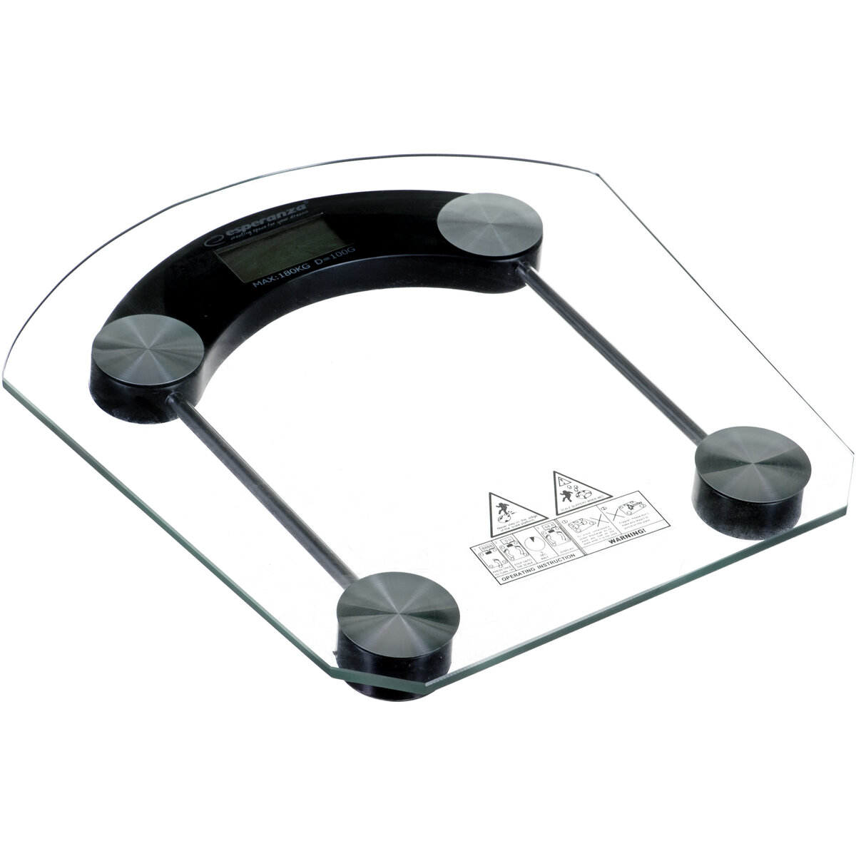 Cantar corporal EBS008K Electronic Rectangle Black