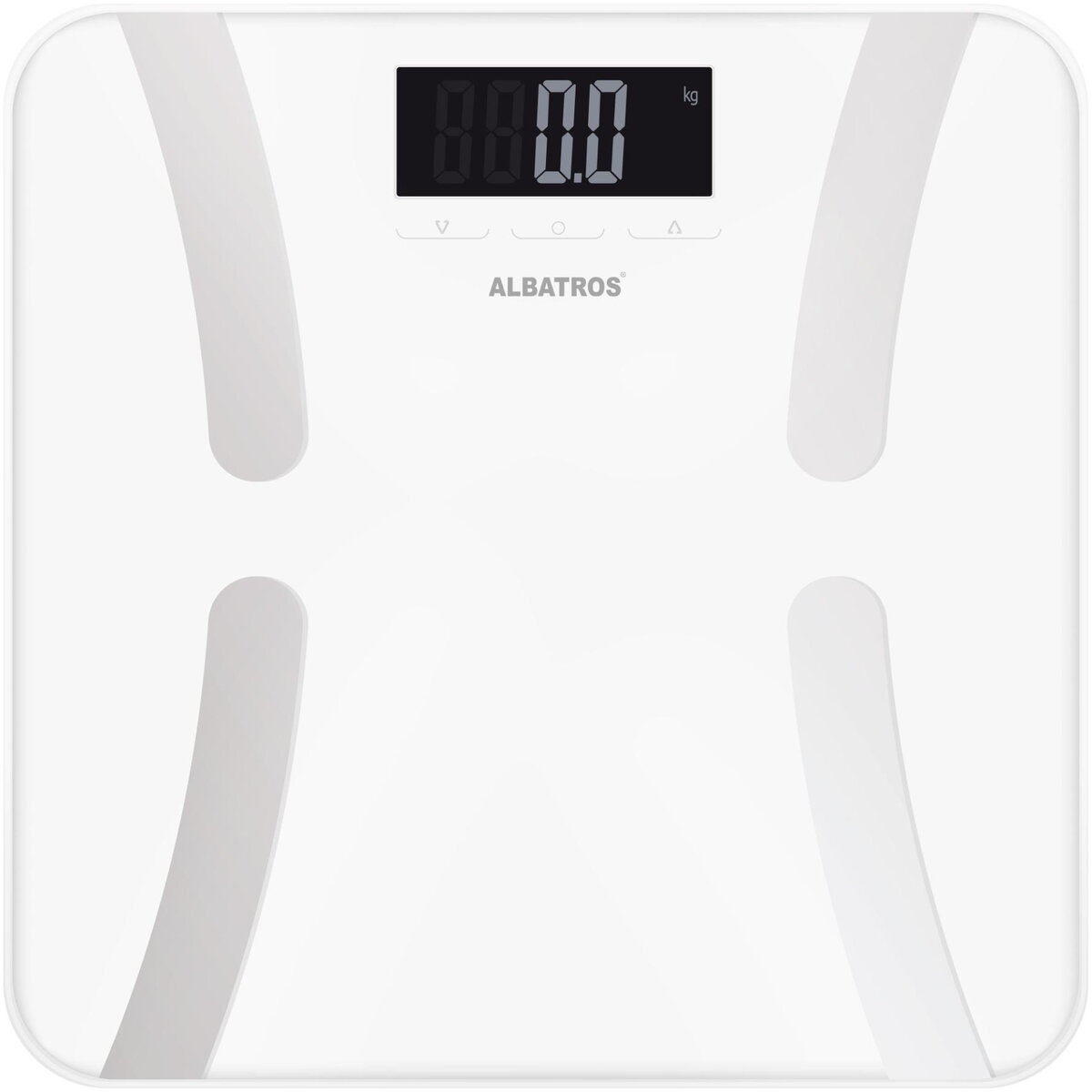 Cantar Corporal HARMONY Afisaj LED Oprire Automata Alb