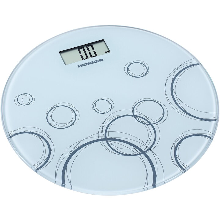 Cantar De Baie HBS-WH150R Sticla 150Kg Alb