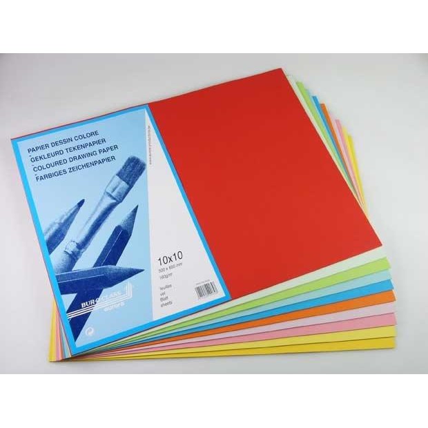 Carton color A4+, 160g/mp - 100 coli/top, Aurora Raphael - 10 culori intense