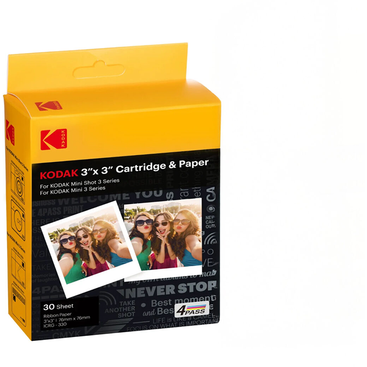Cartus ICRG-330 Kodak30 sheets x 3 x 3; comp Mini3 Retro/MiniShot3