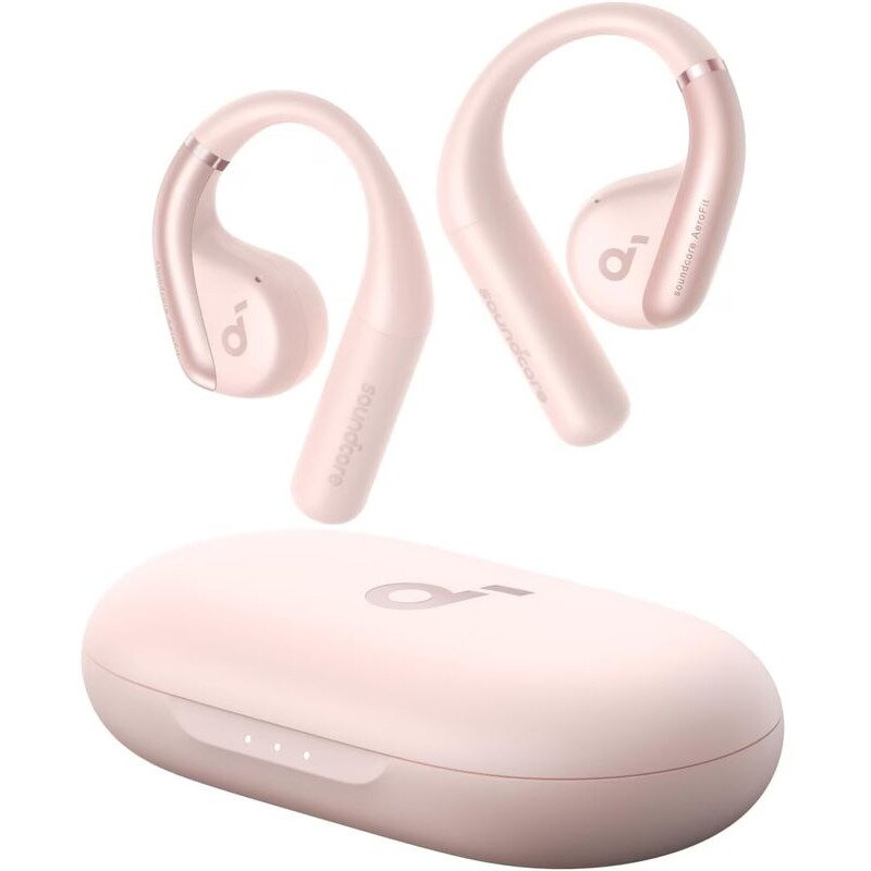 Casti Bluetooth Open-Ear, SoundCore AeroFit, IPX7, Pink