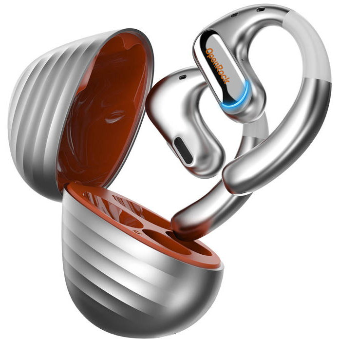 Casti Bluetooth Słuchawki bezprzewodowe OWS OneOdio OpenRock Pro (srebrny)