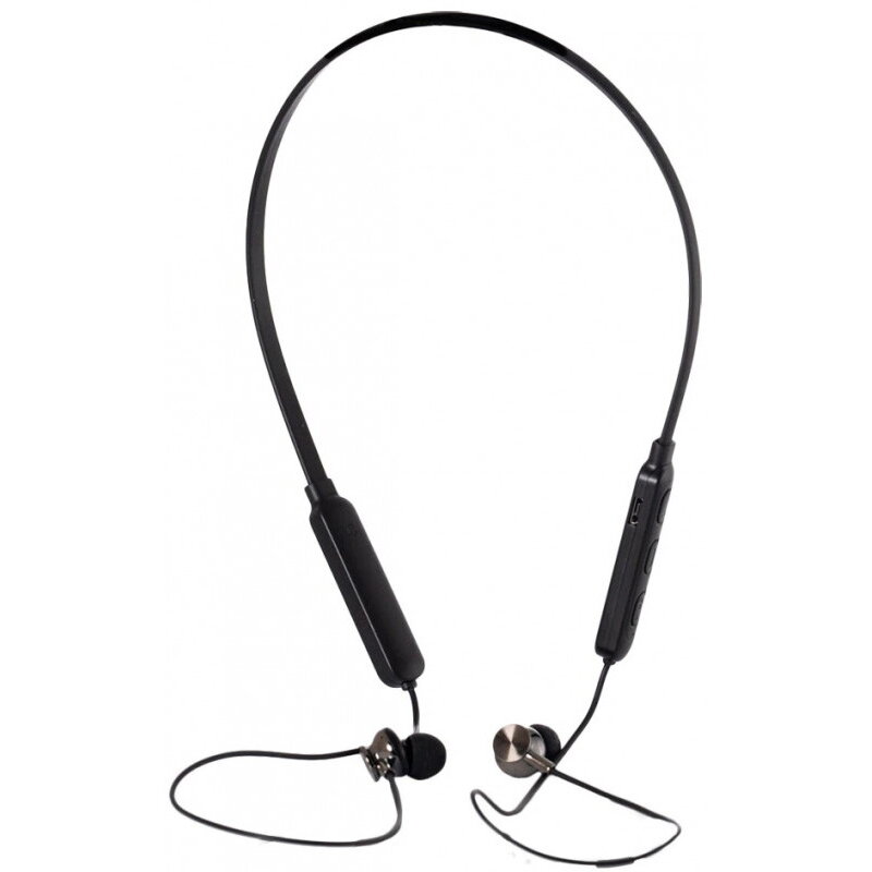 Casti Intraauriculare Wireless Microfon Pe Fir Conectare Prin Bluetooth 5.0 Negru