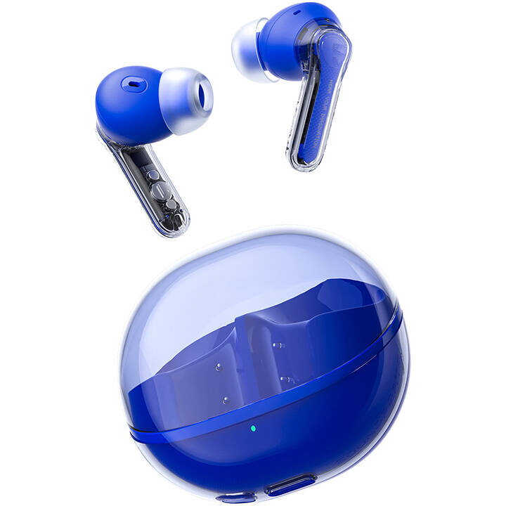 Casti Bluetooth TWS Clear (albastru)