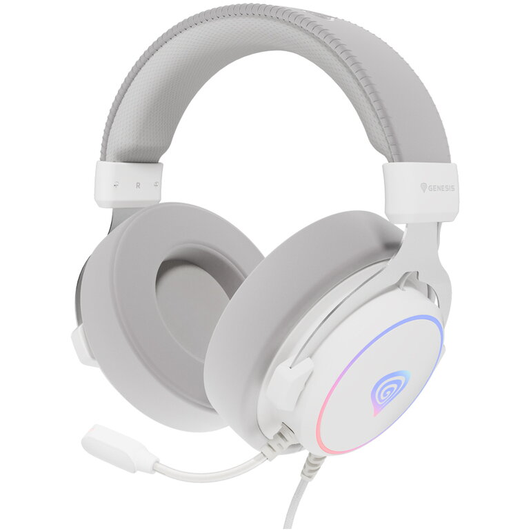 Casti Neon 764 RGB Alb