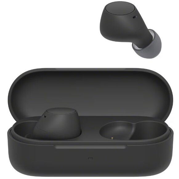 Casti Casti In-Ear Sony WF-C510B, True Wireless, Conexiune multipunct, Incarcare rapida, Mod Ambient Sound, Microfon, Bluetooth, IPX4, Autonomie 11 ore, Negru