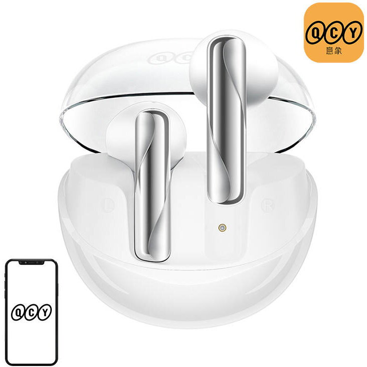Casti Earphones TWS QCY AilyBuds Clear T32 (white)