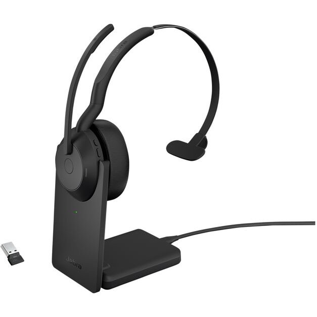 Casti Evolve2 55 Link380 390 Uc Mono Stand Negru