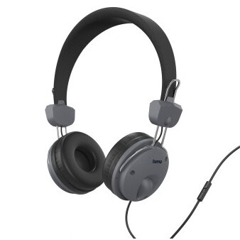 Casti Fun Headphones, On-Ear, Microphone, Cable Guide on One Side, black