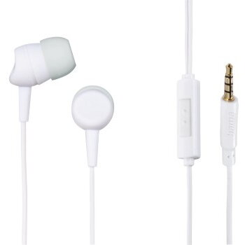 Casti Kooky Headphones, In-Ear, Microphone, Cable Kink Protection, white