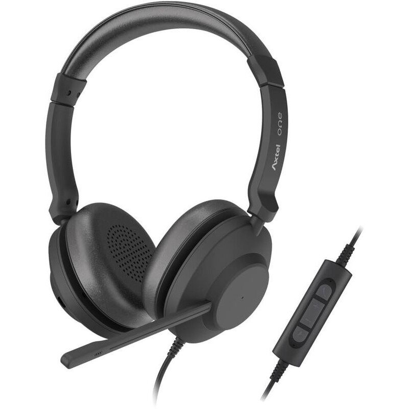 Casti Cu Microfon AXH-ONEUCD USB-A/USB-C/3.5mm Jack Negru