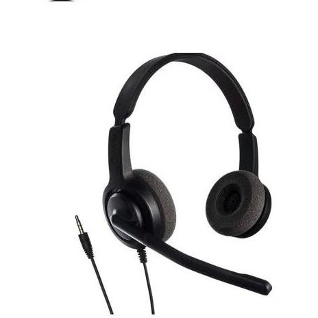Casti cu microfon Voice PC28 duo NC Compatibil Softphone si Smartphone Negru