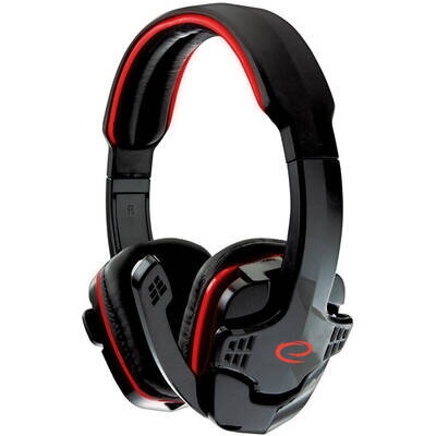 Casti Over-Head Casti Over-Head Esperanza EGH310R Headset Head-band Black,Red- desigilat