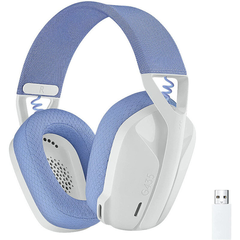 Casti Gaming G435 White Blue