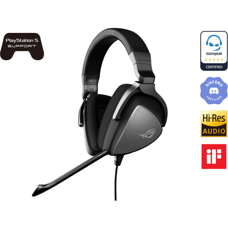 Casti Over-Head Gaming ROG Delta S Core Black