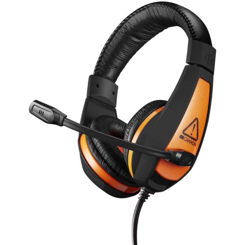 Casti Gaming Star Raider Black Orange