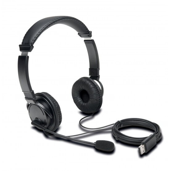 Casti Over-Head Hi-Fi mit Mikrofon, USB-A 1.80m Cable,sw