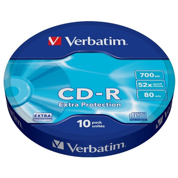 CD-R 10 pcs, 700MB, 52x, wrap EXTRA PROTECTION