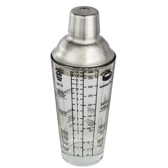 Cocktail Shaker, made of glass, 400 ml