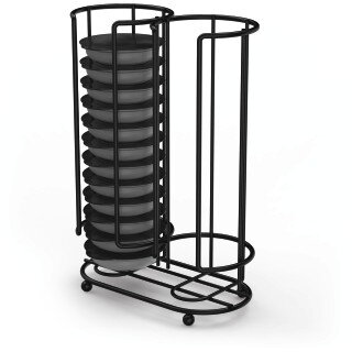 Coffee Capsule Stand for Tassimo, Holder for 26 Capsules, black matt