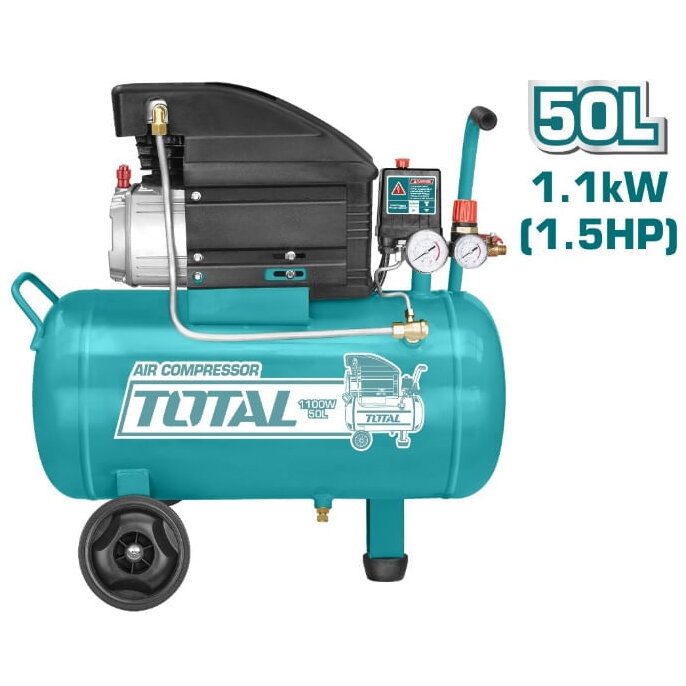 COMPRESOR AER 1100W, 50L, 8BAR