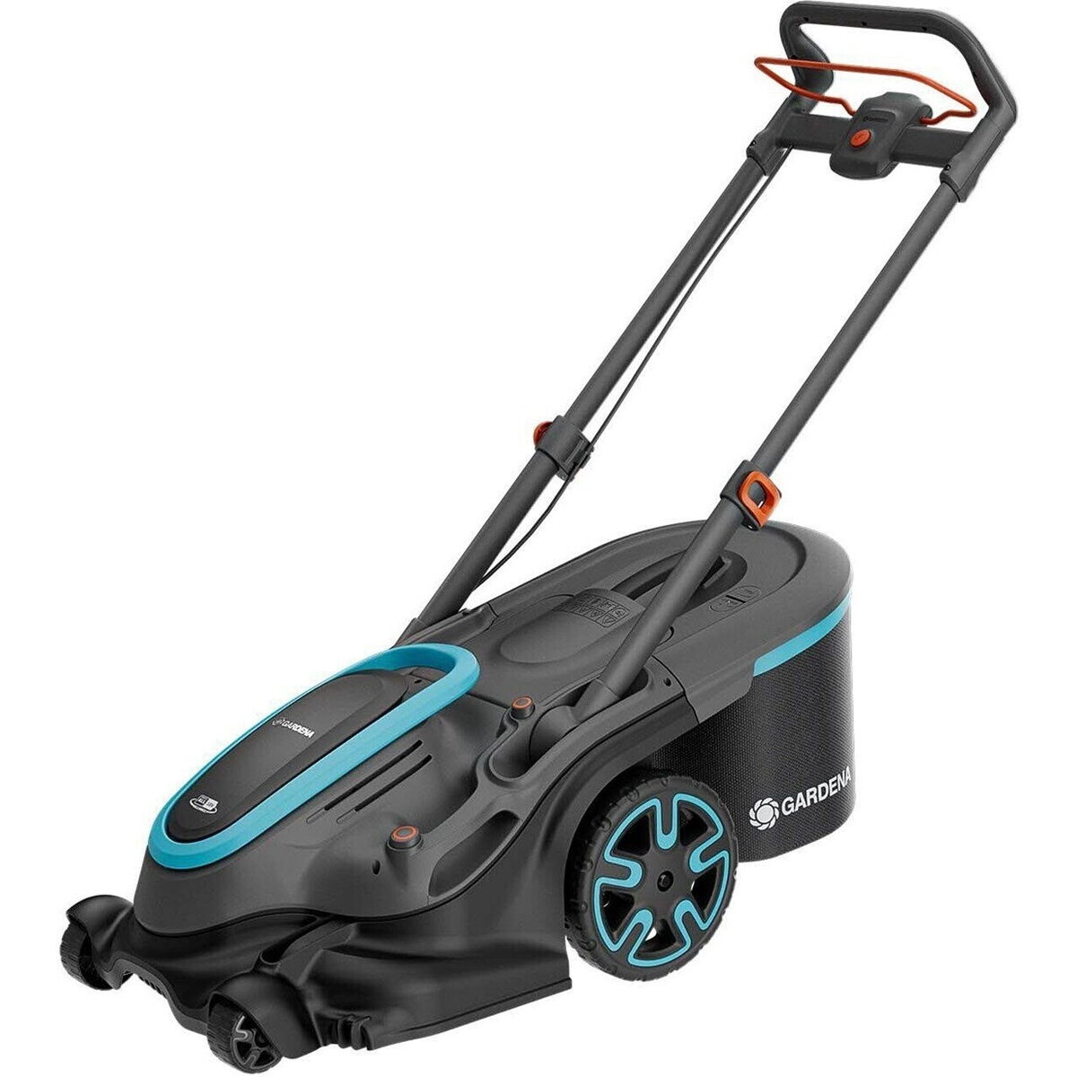 Cordless Lawnmower PowerMax Duo 46/36V P4A solo, 36 Volt (2x18 V) (black/grey, without battery and charger, POWER FOR ALL ALLIANCE)