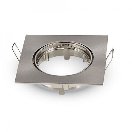 CORP SPOT GU10 CROM PATRAT MAT UNGHI REGLABIL