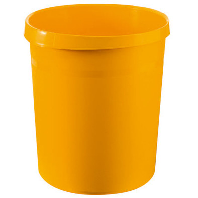 Cos de birou pentru hartii, 18 litri, HAN Grip - galben