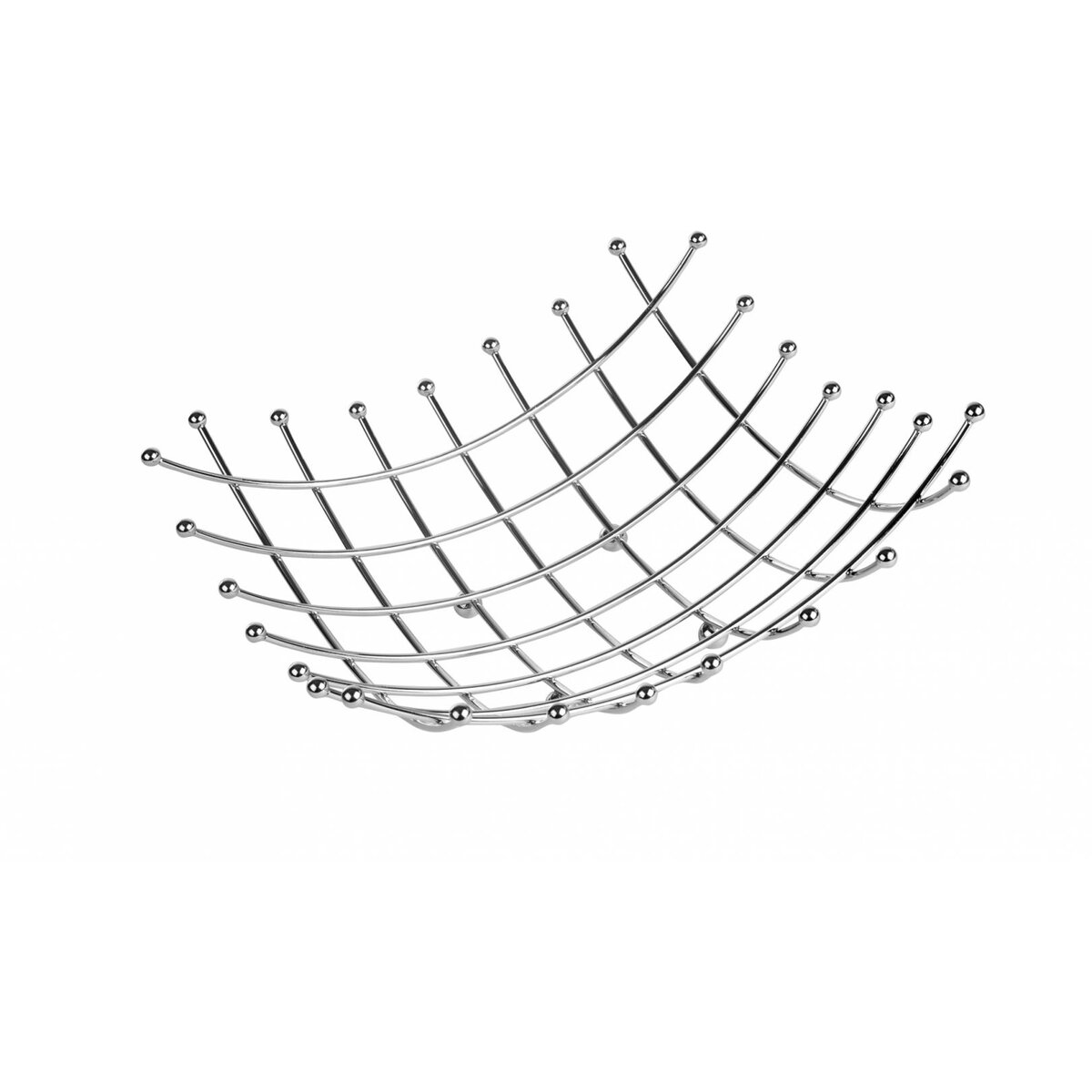 Cos fructe metalic 26 x 26 x 9 cm