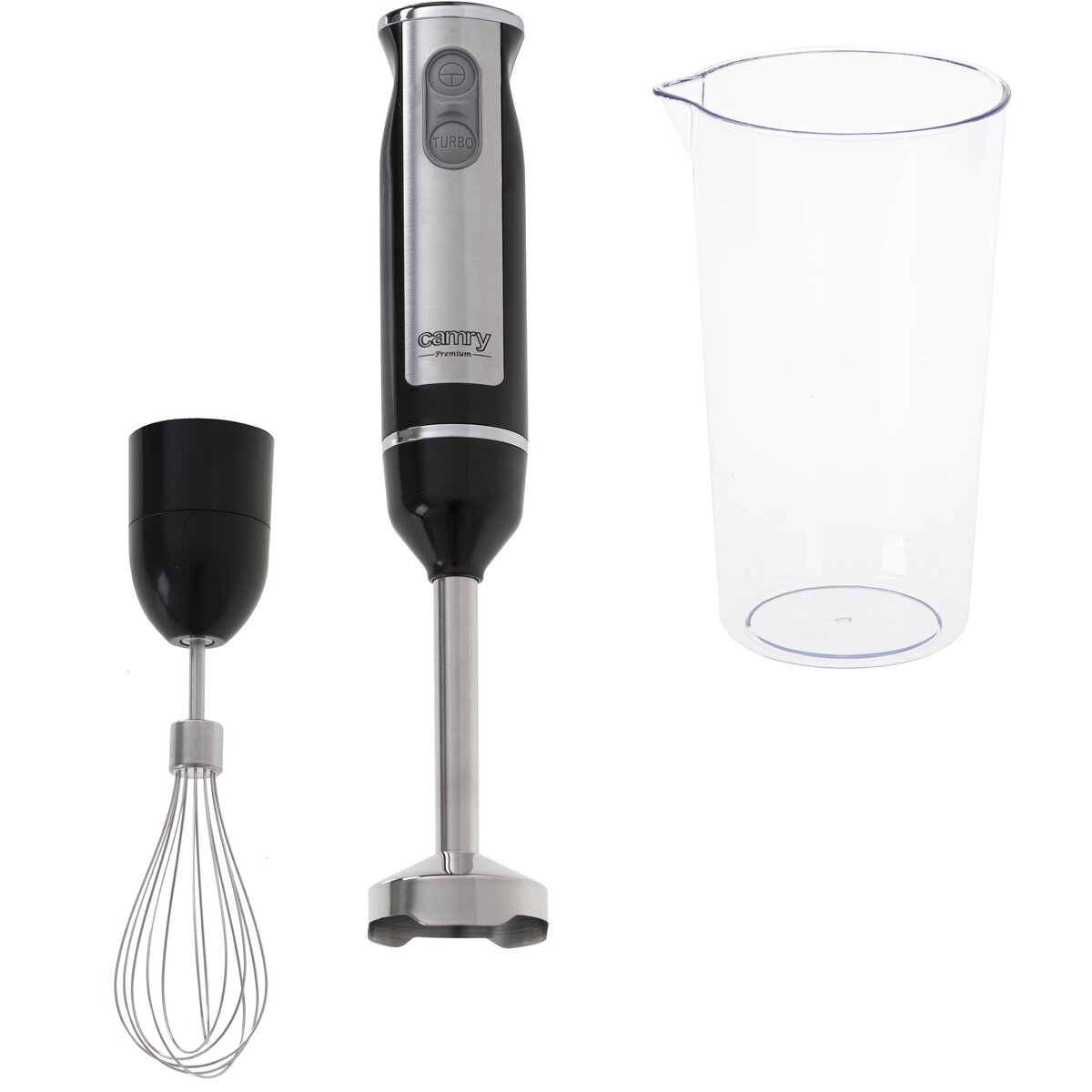 CR 4621 Blender de mana, mini set 2 w 1, Black/Stainless Steel
