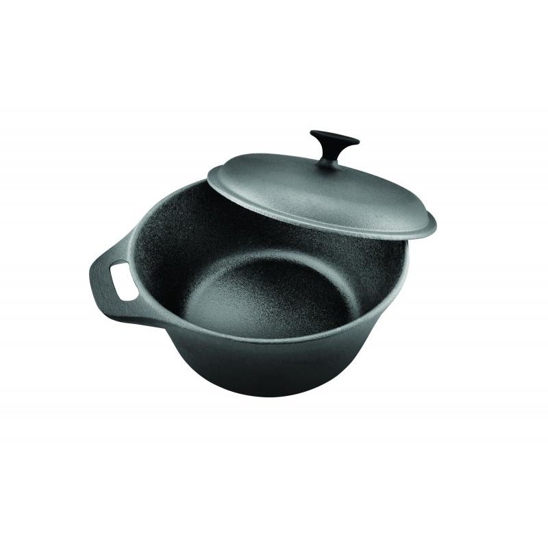 Cratita HR-TNJ-5A26 26.4x11 cm 5litri Fonta Negru + Capac